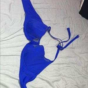 Blue swimming suit top